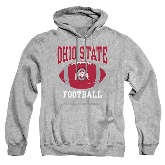 The Ohio State University Official Football Ball Unisex Adult Pull-Over HoodieAthletic Heather X-Large