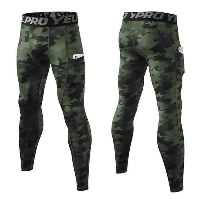Custom Men’s Compression Leggings for Gym & Running