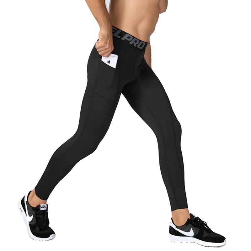 Custom Men’s Compression Leggings for Gym & Running