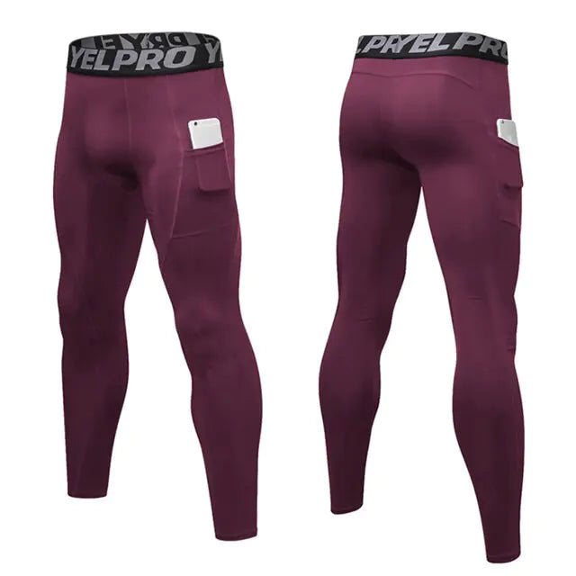 Custom Men’s Compression Leggings for Gym & Running