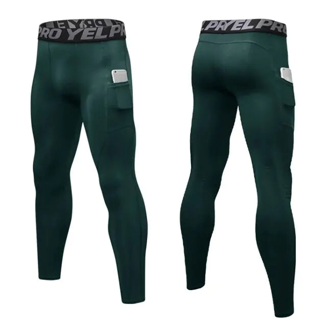 Custom Men’s Compression Leggings for Gym & Running