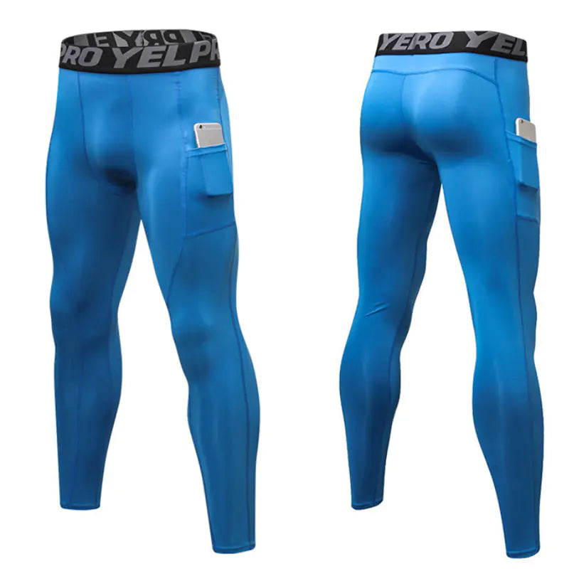 Custom Men’s Compression Leggings for Gym & Running